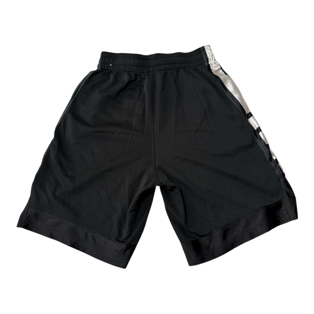 Nike Dri Fit Boys Shorts Large Black White Basketball Athletic Mesh - Picture 3 of 5